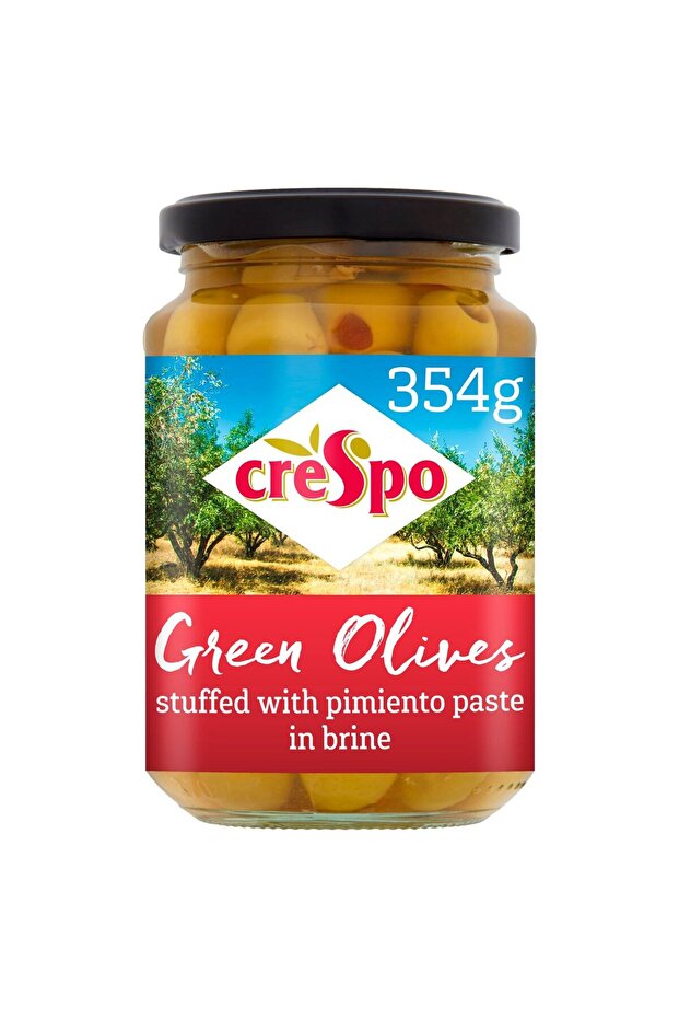 Green Olives Stuffed with Pimento Paste 354g × 12
