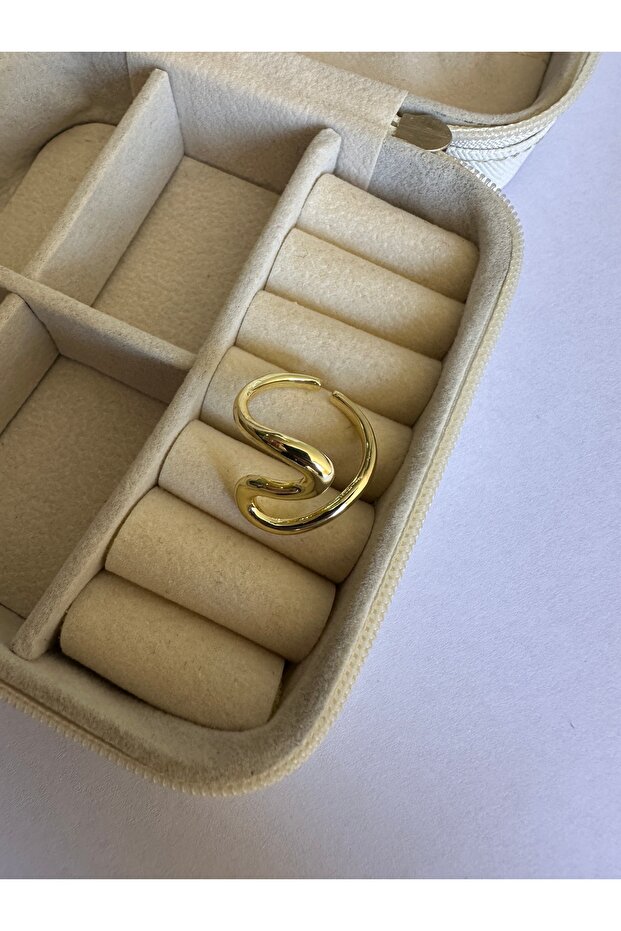 Gold S Shape Ring - 2