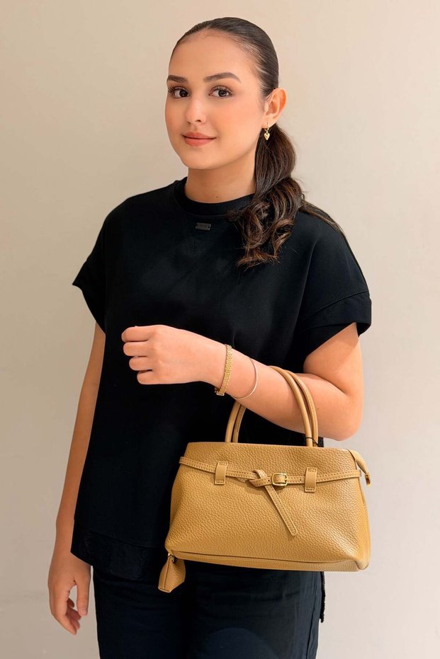 Bags Belt Detailed Hand-Held Crossbody Bag
