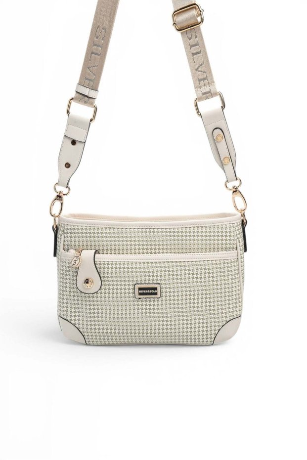 Green - Bone Crow's Feet Plaid Women's Crossbody Bag Sp1160