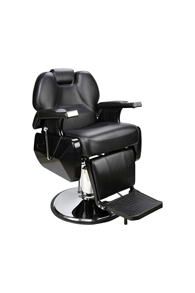 Professional Heavy Duty Hydraulic Barber Chair - 360° Swivel Reclining Salon Chair with Adjustable