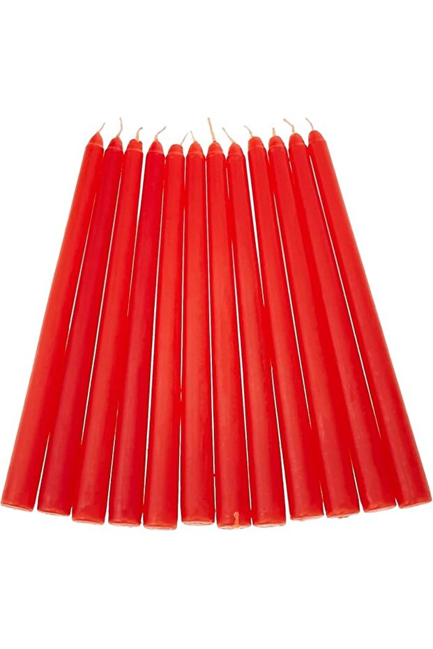 Taper Candles Red 10" 12Pcs/Box