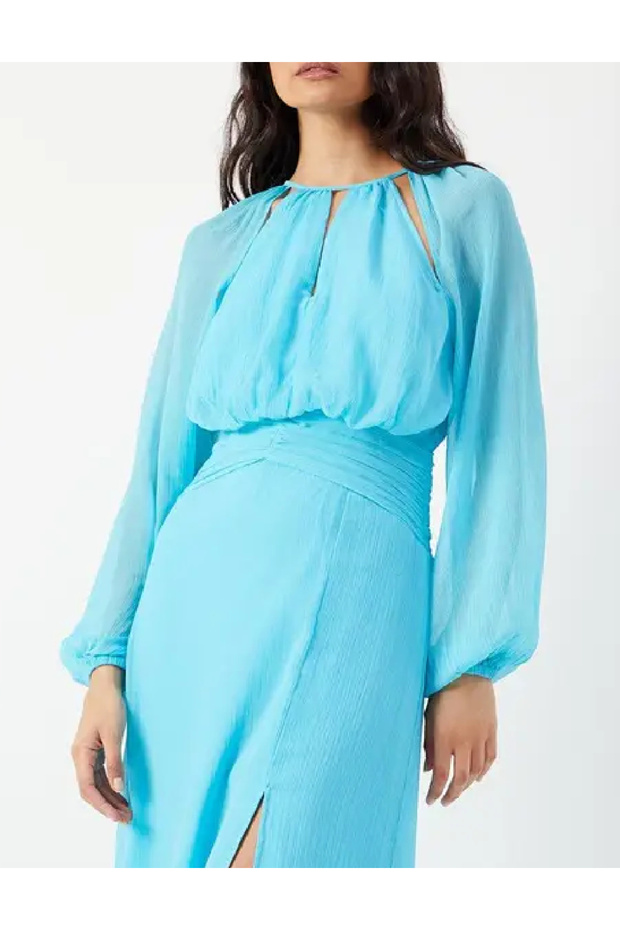 Rochie lunga, Albastru - 2