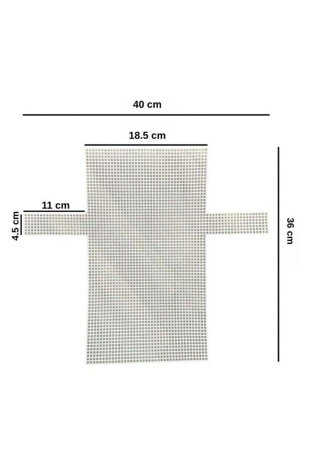 حقيبة بلاستيكية بيضاء مقاس 40x36 سم - شبكة لصنع الحقائب - مادة لصنع الحقائب يدويًا - بلاستيك