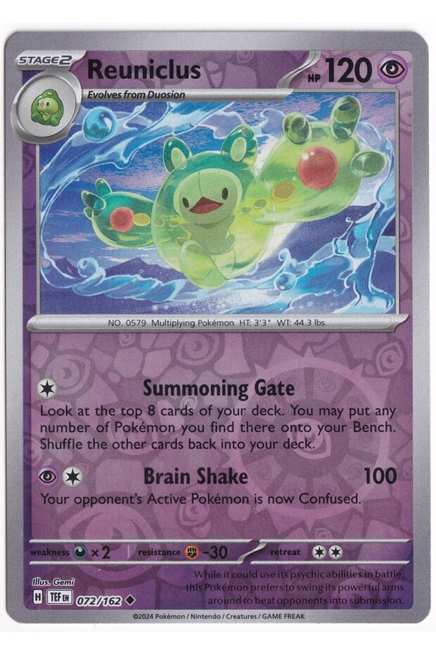 Reuniclus [Reverse Holo] 072/162 - Temporal Forces - Card (Mint)