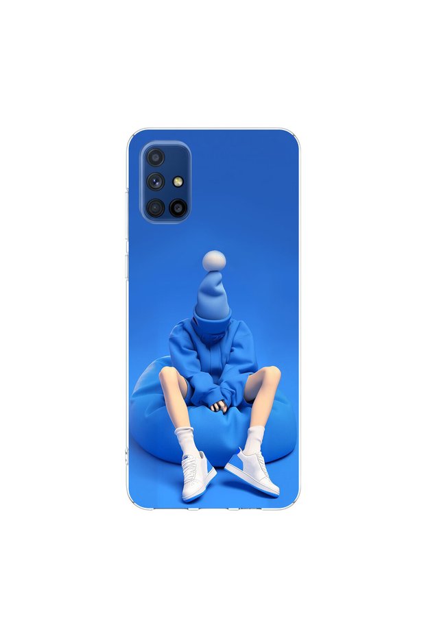 Samsung Galaxy M51 Compatible No Face 5 Design Transparent Case