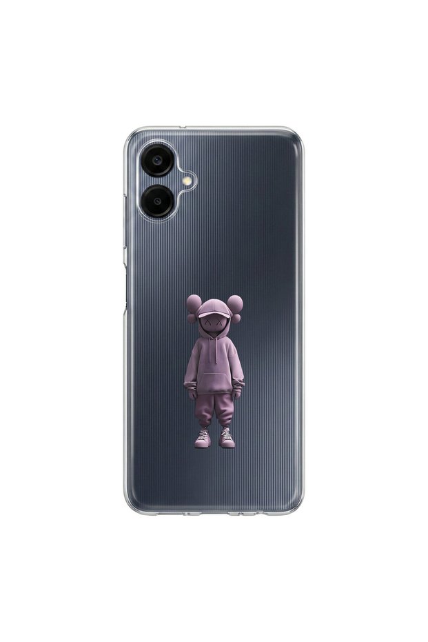 Samsung Galaxy A06 Compatible No Face 4 Design Transparent Case