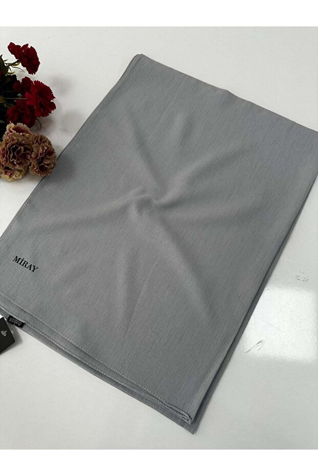 Romeo Cotton Linen Shawl Color: Silver Vdm0123