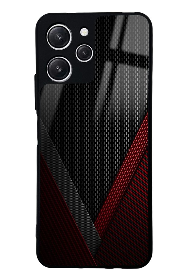 Xiaomi Redmi 12 Red Tracer Design Glossy Phone Case