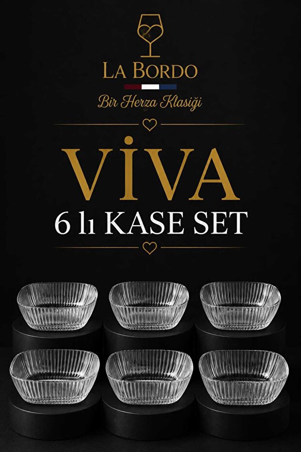 Viva Crystal Glass Presentation Bowl | 6 Pieces