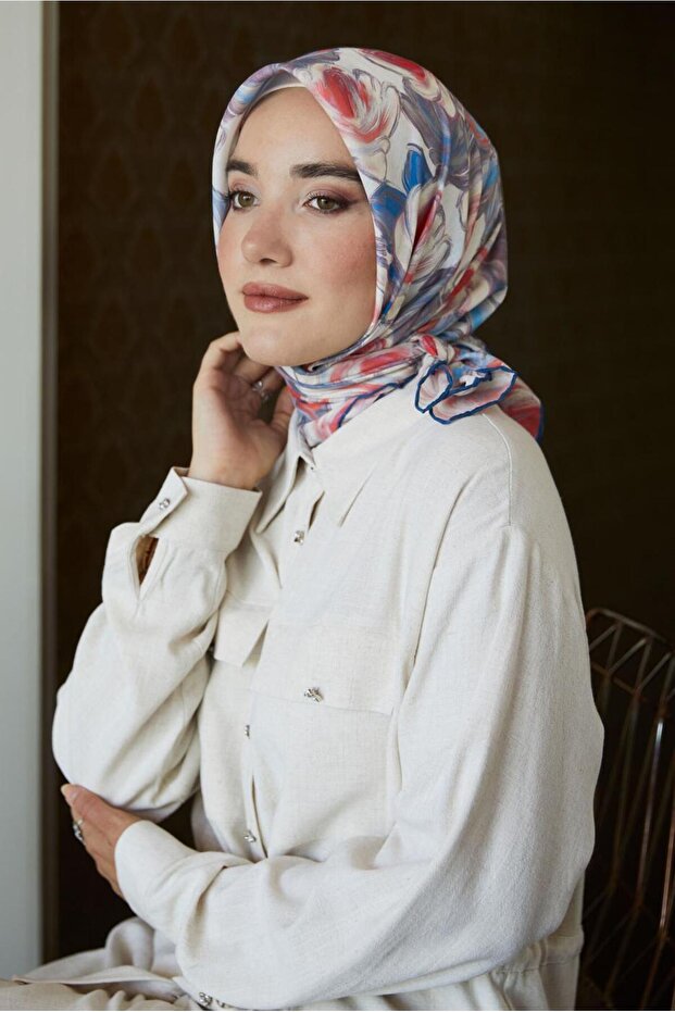 وشاح طبيعي منقوش 8636