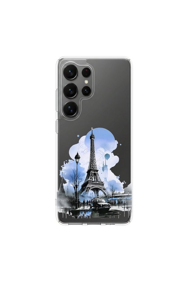 Samsung Galaxy S25 Ultra Compatible Paris 2 Design Transparent Case
