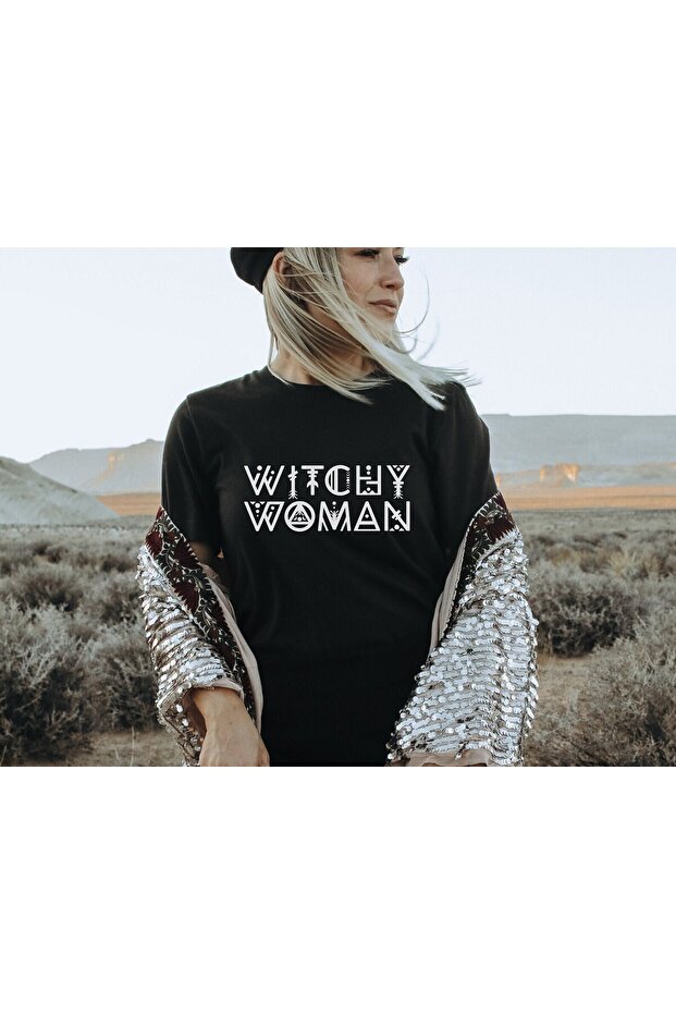 Witchy Woman Printed Unisex Oversize T-Shirt