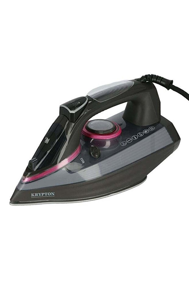 Ceramic Steam Iron With Variable Steam Control, Ceramic Soleplate, Self Clean Function, Wet & Dry 2200 W KNSI6137 Black/Grey