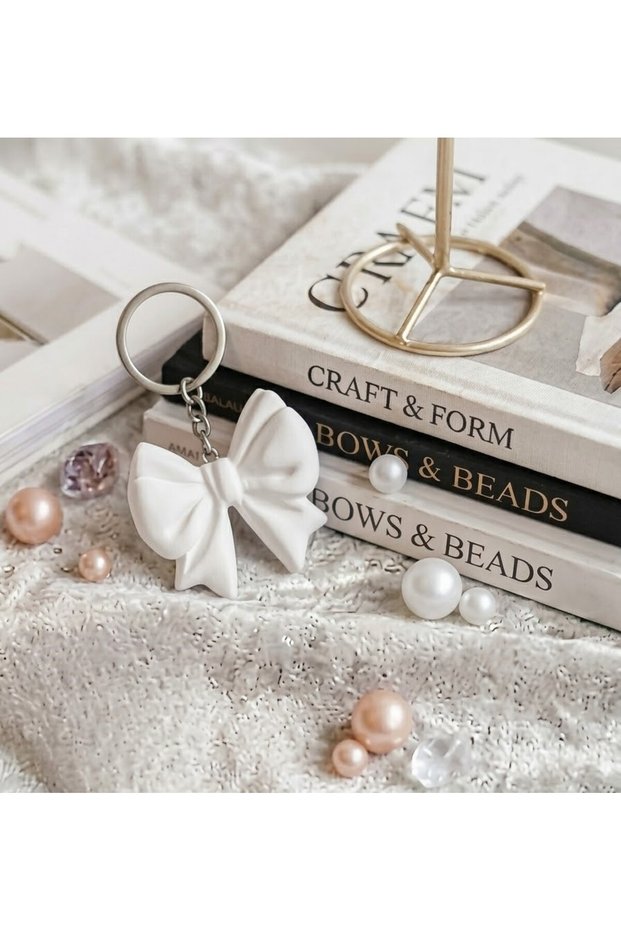 Pink Bow Keychain/Bag Ornament