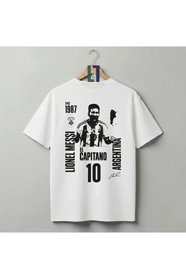 Custom Messi G.O.A.T Design World Cup Concept High-Quality Pmauklu Premium T-Shirt