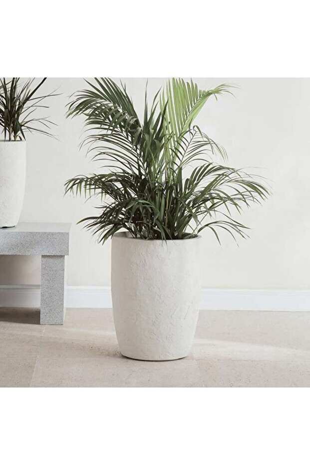 Novato Polyresin Planter 35.5x35.5x46cm - Cream