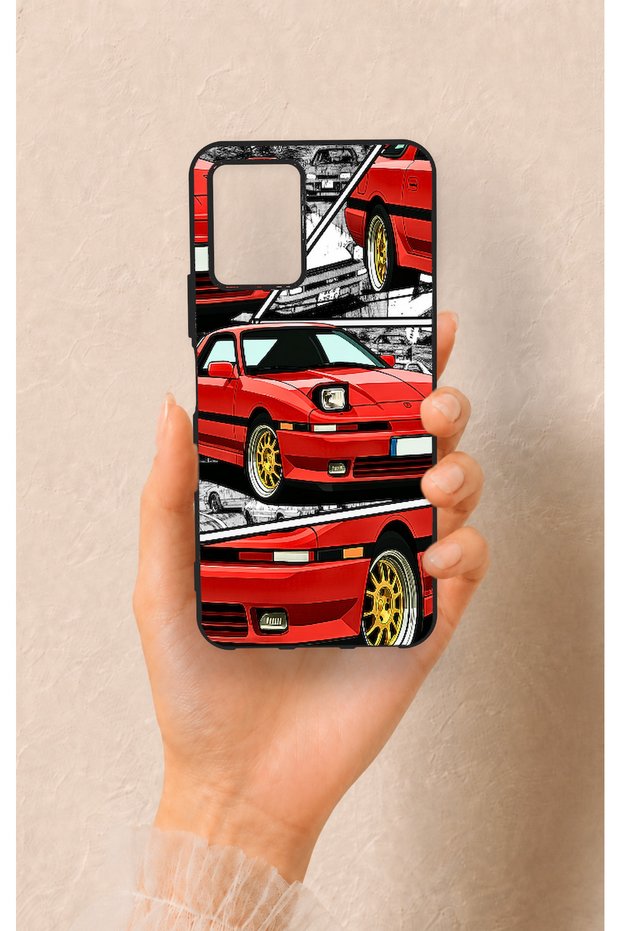 Vivo Y21S Compatible Red Supra Patterned Silicone Case