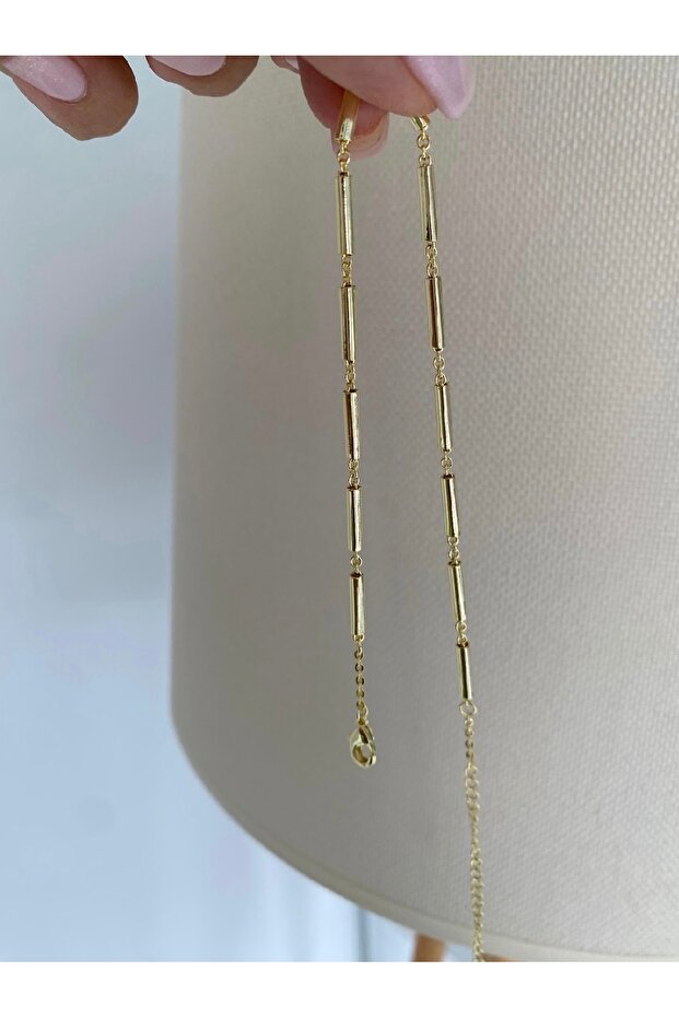 Fd Gold Boru Design Elegant Non-Tarnish Steel Anklet