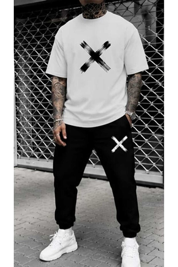Unisex Oversize Shorts Set Short Sleeve T-Shirt Comfortable Fit Summer Casual Sports