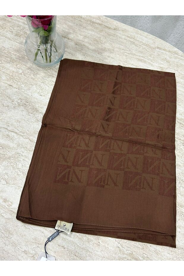 Noura Scarf Diamond Pamira Shawl Chocolate