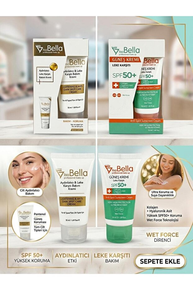 Anti-Spot Care Cream and Sunscreen 50 Spf 50 ml Set