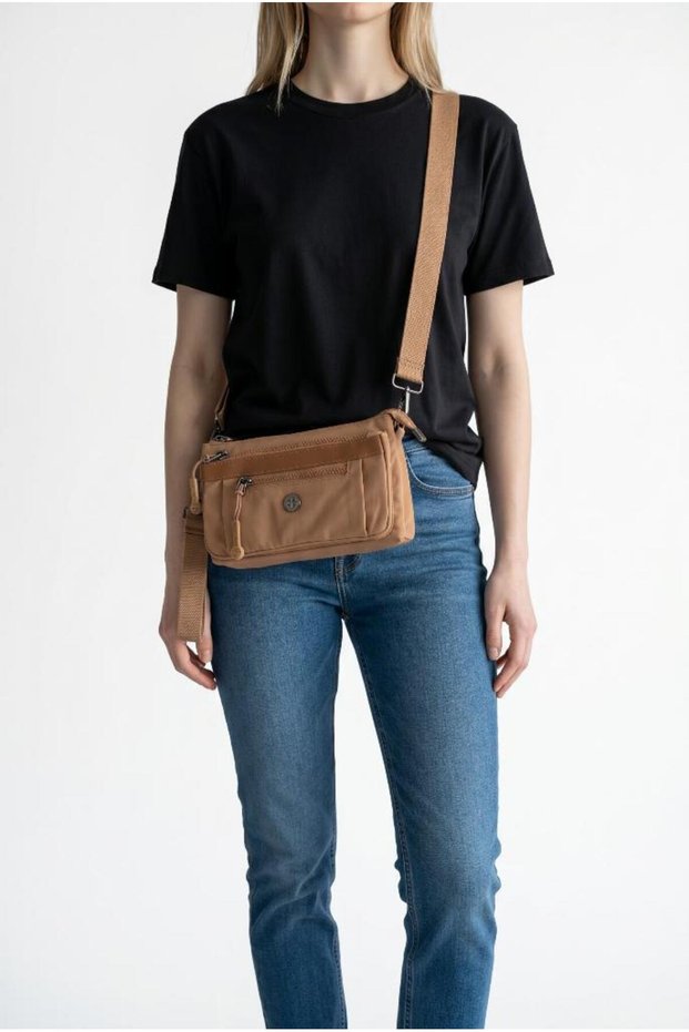 Parachute Fabric Mini Crossbody Women's Phone Bag Rainproof Hand Strap Bag 20*12 cm