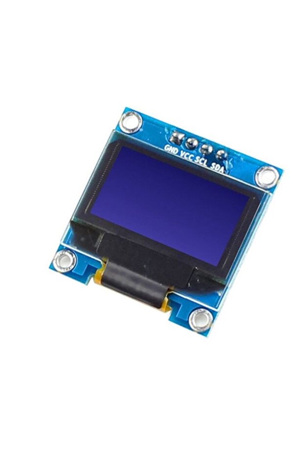 1B6 4pin New 128X64 OLED LCD LED Display Module 0.96" I2C IIC Communicate-White/blue Color