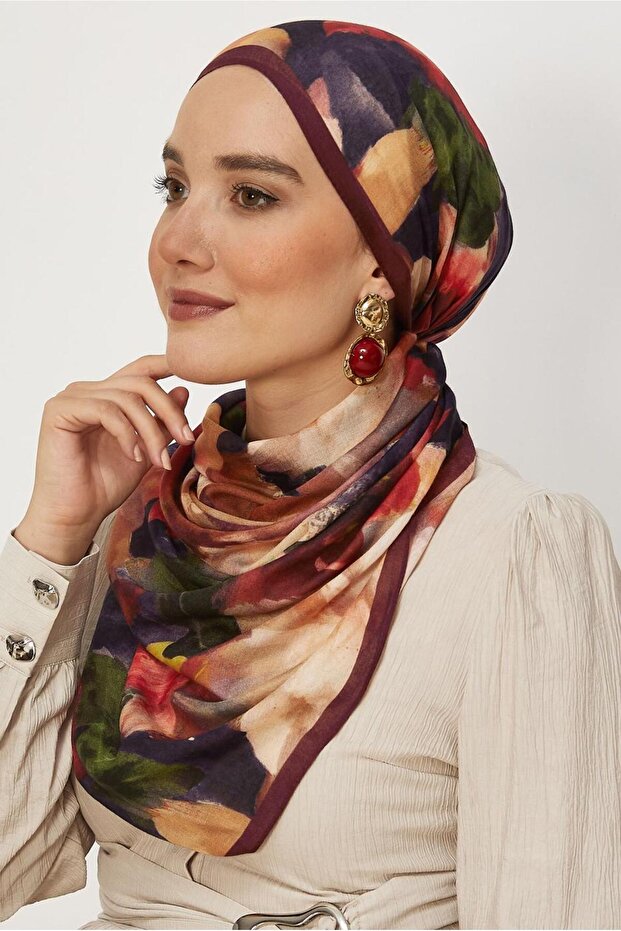 شال منعش بنقشة الزهور 8646