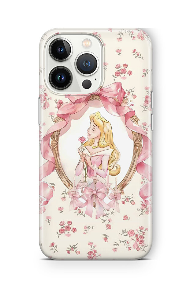 iPhone 14 Pro Max Compatible Princess Pattern Transparent Phone Case