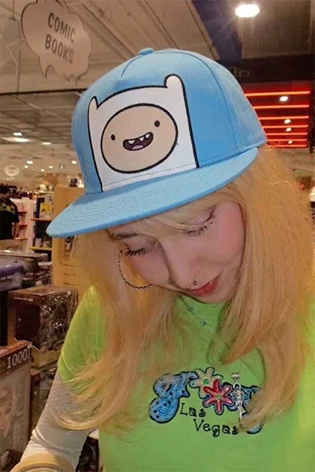 قبعة بيسبول زرقاء من Adventure Time Finn