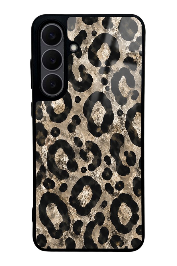Samsung S25 Fe Brown Leopard Design Glossy Phone Case