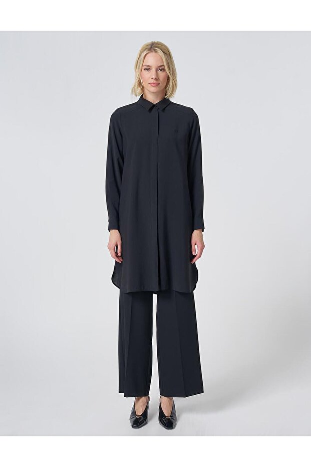 Patı Gizli Modal Basic Tunic Black - 3