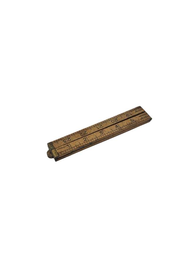 Antique Foldable Wooden Meter 23.5 Inches 007