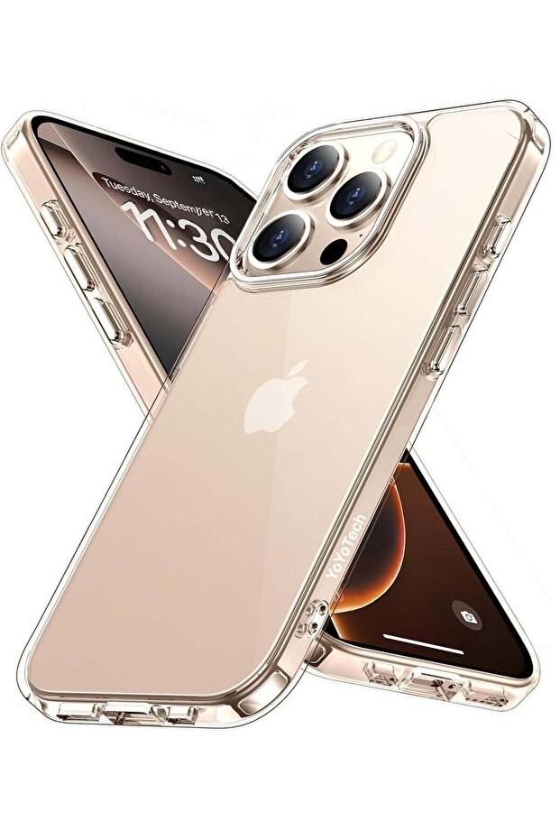 iPhone 16 Pro Max Case 6.9" – Slim Clear Shockproof Bumper with Anti-Yellowing & Military-Grade Protection