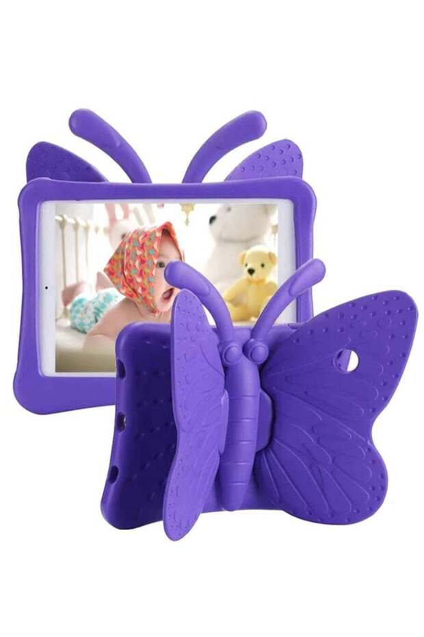 iPad 6th Gen/9.7 Case, Shockproof EVA Foam Stand Cover for iPad Air/Air 2, Purple