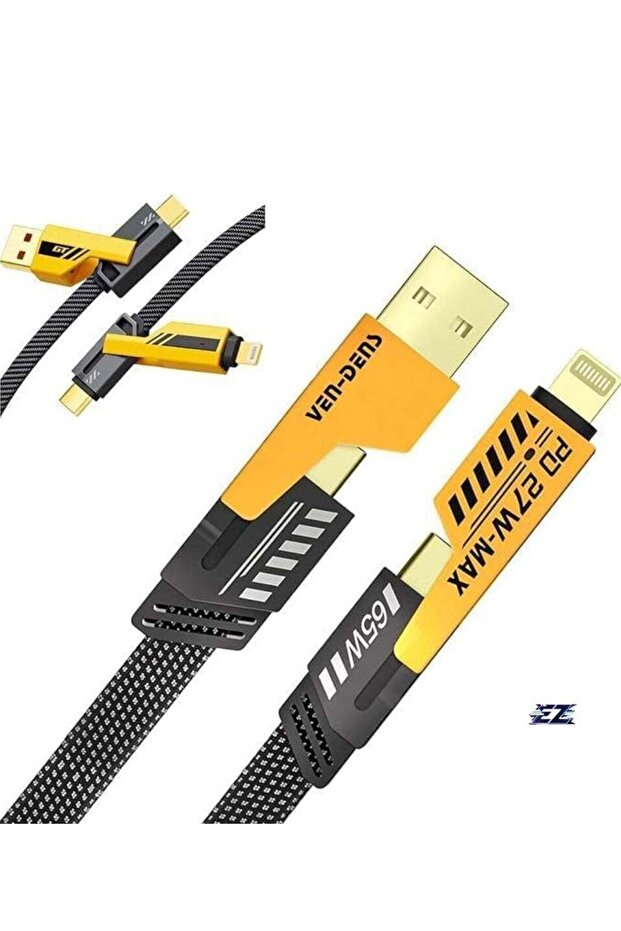 4-in-1 Multi Charging Cable, 120CM [65W] Fast Charging – Compatible with iPhone
