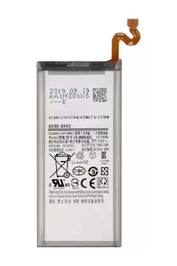 Samsung Galaxy Note 9 Replacement Battery EB-BN965ABU – 4000mAh High-Capacity Li-ion Battery