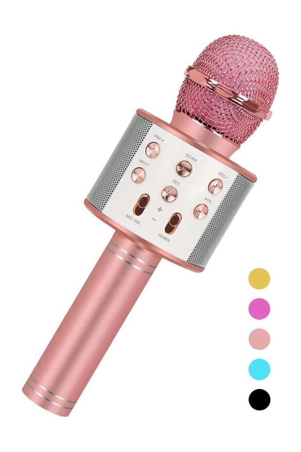 Portable Bluetooth Karaoke Microphone for Kids & Adults with Professional Voice Changer