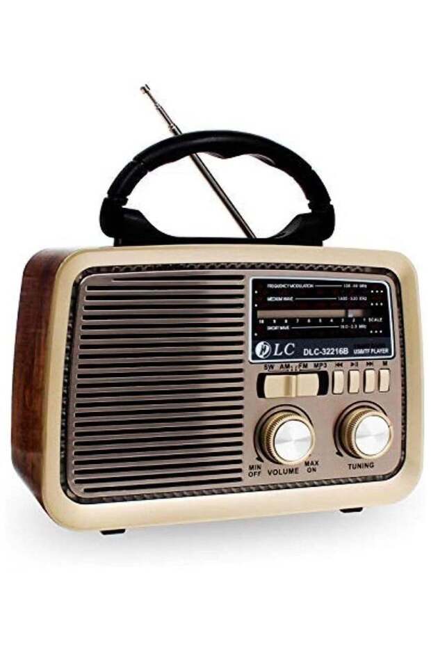 Portable Radio with Bluetooth, SD Card, USB & AUX Port - Multi-Function Speaker with FM Radio