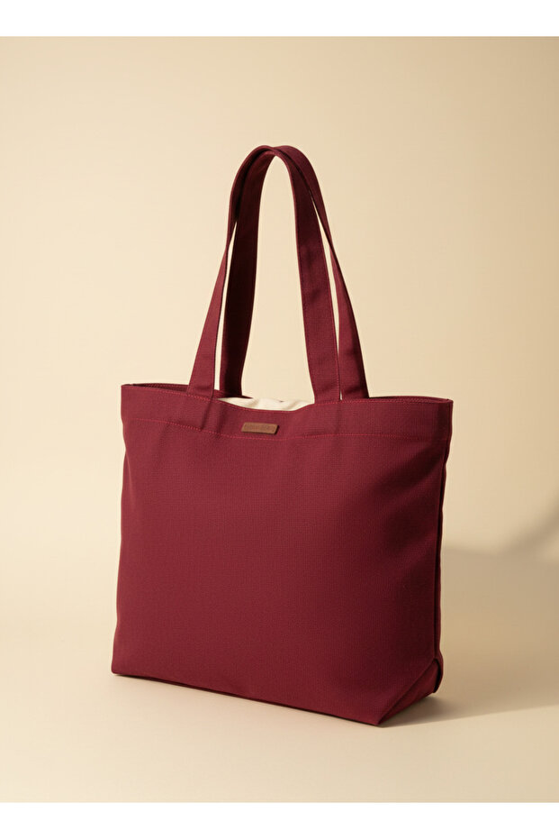Minimalist Terracotta Canvas Tote Bag