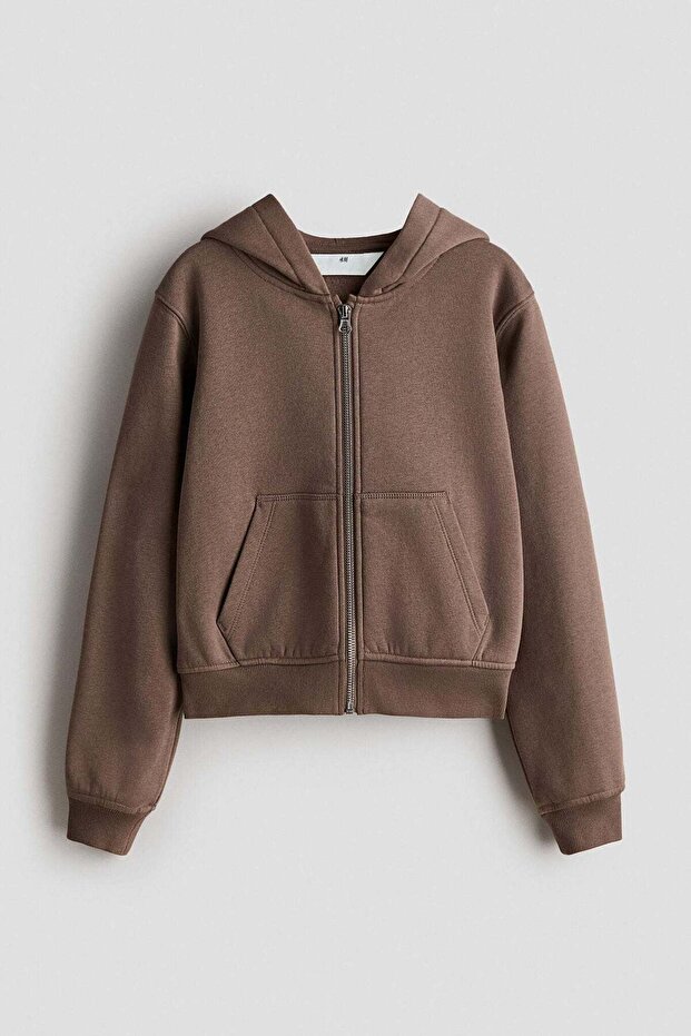 Zip-through hoodie
