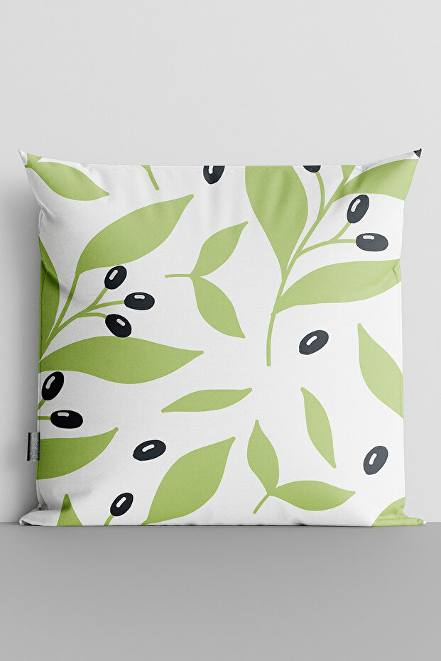 Olives and Branches Double Sided Digital Printed Throw Pillow Cover