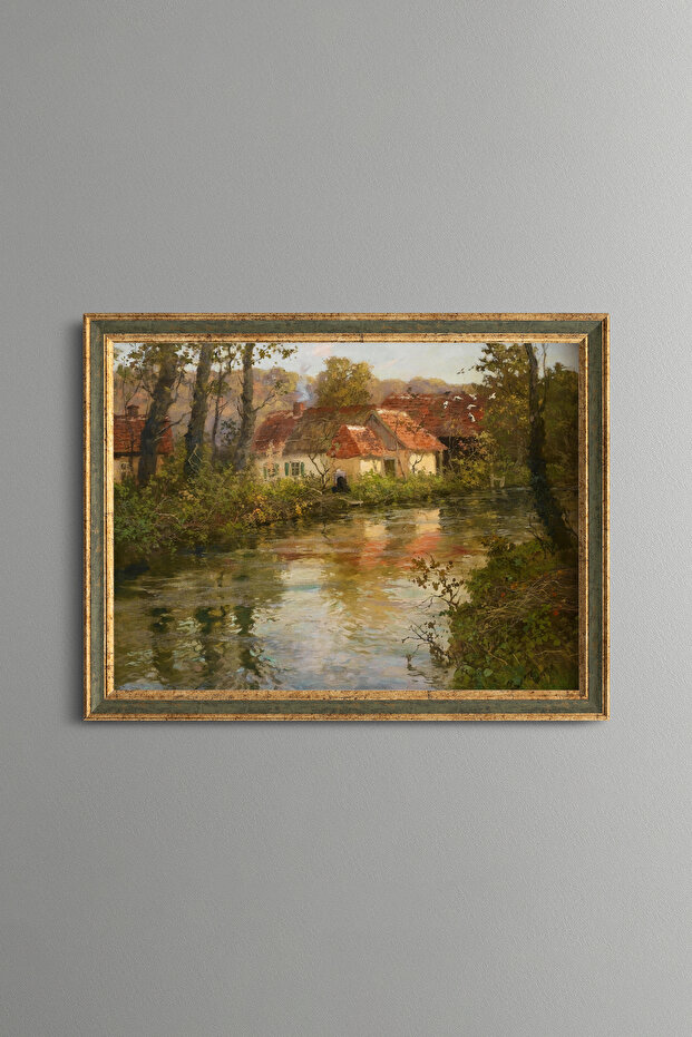 The River in Manehouville - Vintage Patterned Painting - Fine Model