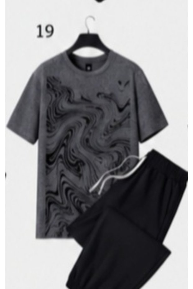 Unisex Oversize Shorts Set Short Sleeve T-Shirt Comfortable Fit Summer Casual Sports