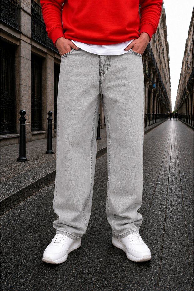 Men's Baggy Jeans Loose Fit Comfortable Use