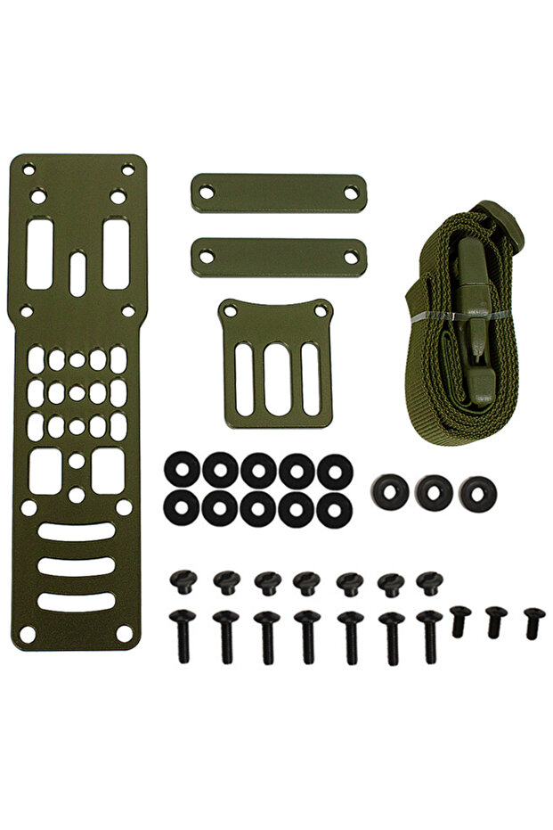 OD Metal Modular Pistol Holster Adapter Compatible QLS Platform Holster Drop Leg Band Hunting Quick