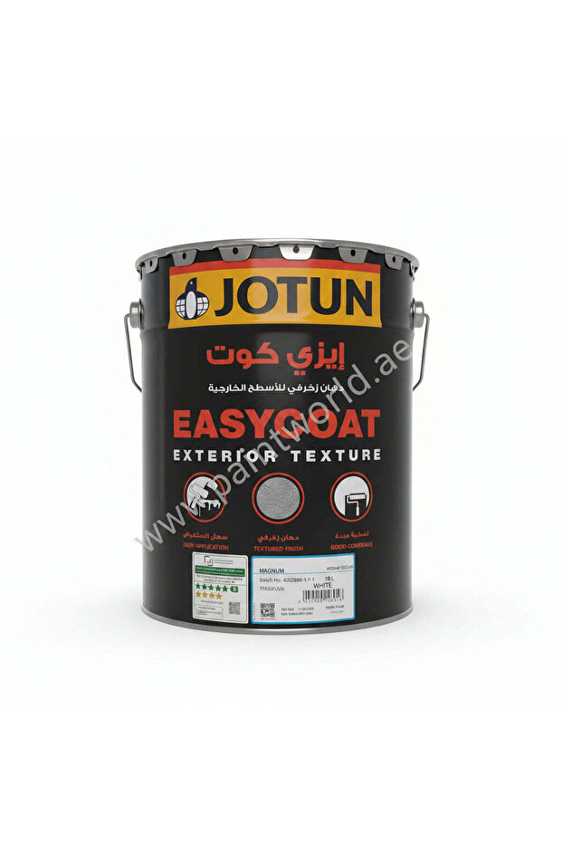 EASYCOAT MAGNUM WHITE 18 L – MEDIUM TEXTURED WALL PAINT ACRYLIC COPOLYMER