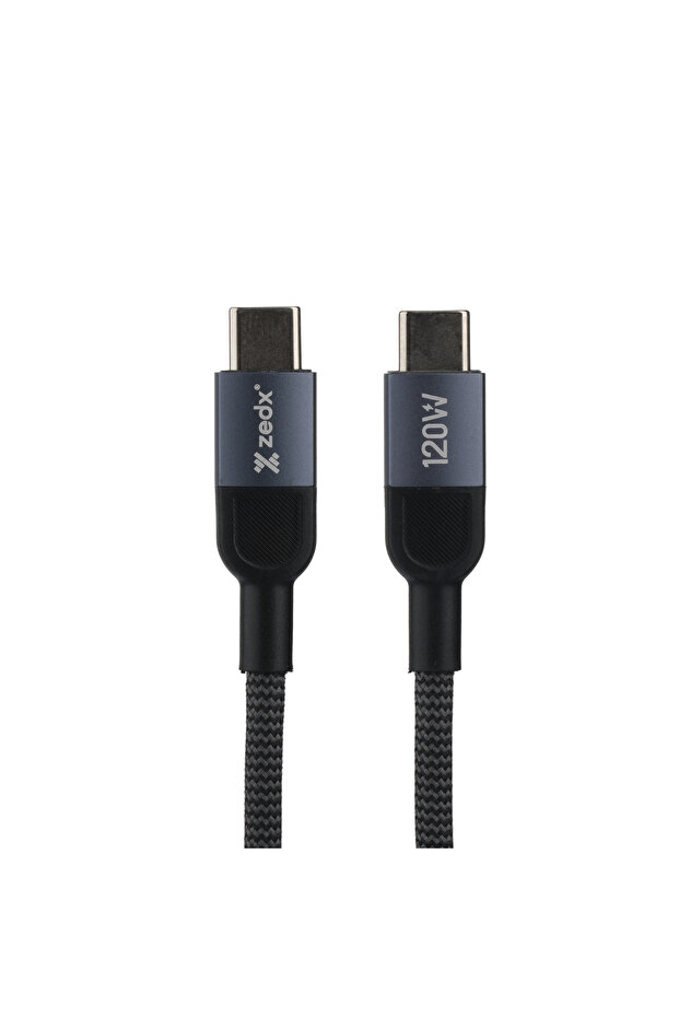 ZX-019 3A USB-C to USB-C Super Fast Charging Cable (1.5m/1500mm) Heavy Duty Braided Data Sync Cord with Smart Chip & Overheat Protection