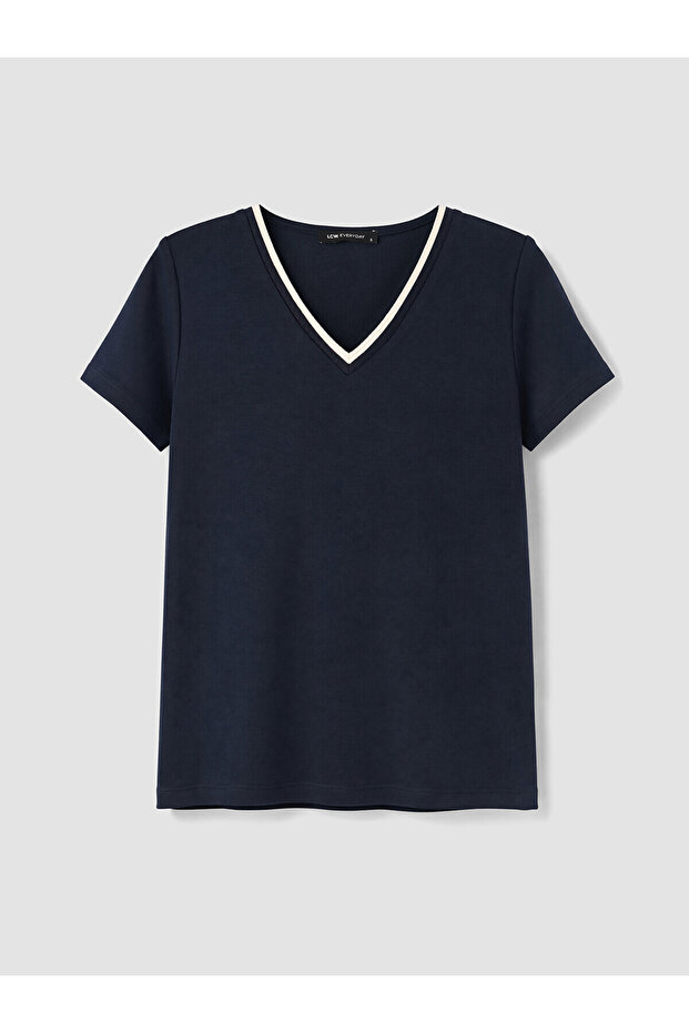 Nevavm with Difference V-Neck Soft Touch Women's T-Shirt